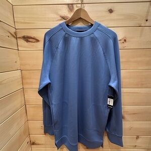 RD Style Women's Blue Crewneck Sweater Dress